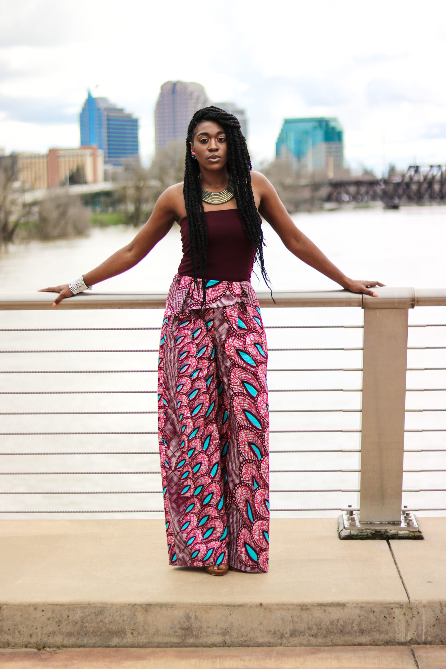 DIY Wide Leg Pants | Burda 7195 Review - Montoya Mayo