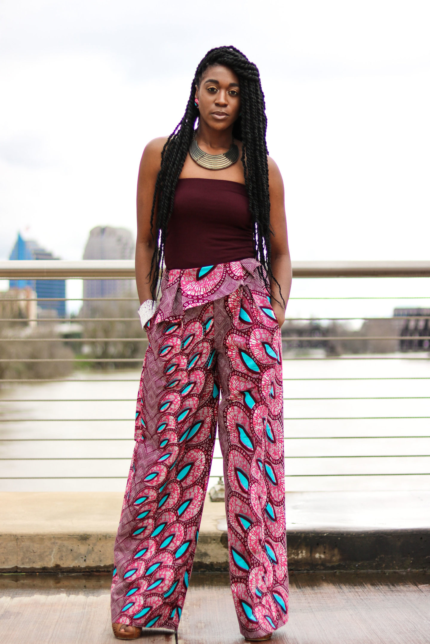 DIY Wide Leg Pants | Burda 7195 Review - Montoya Mayo