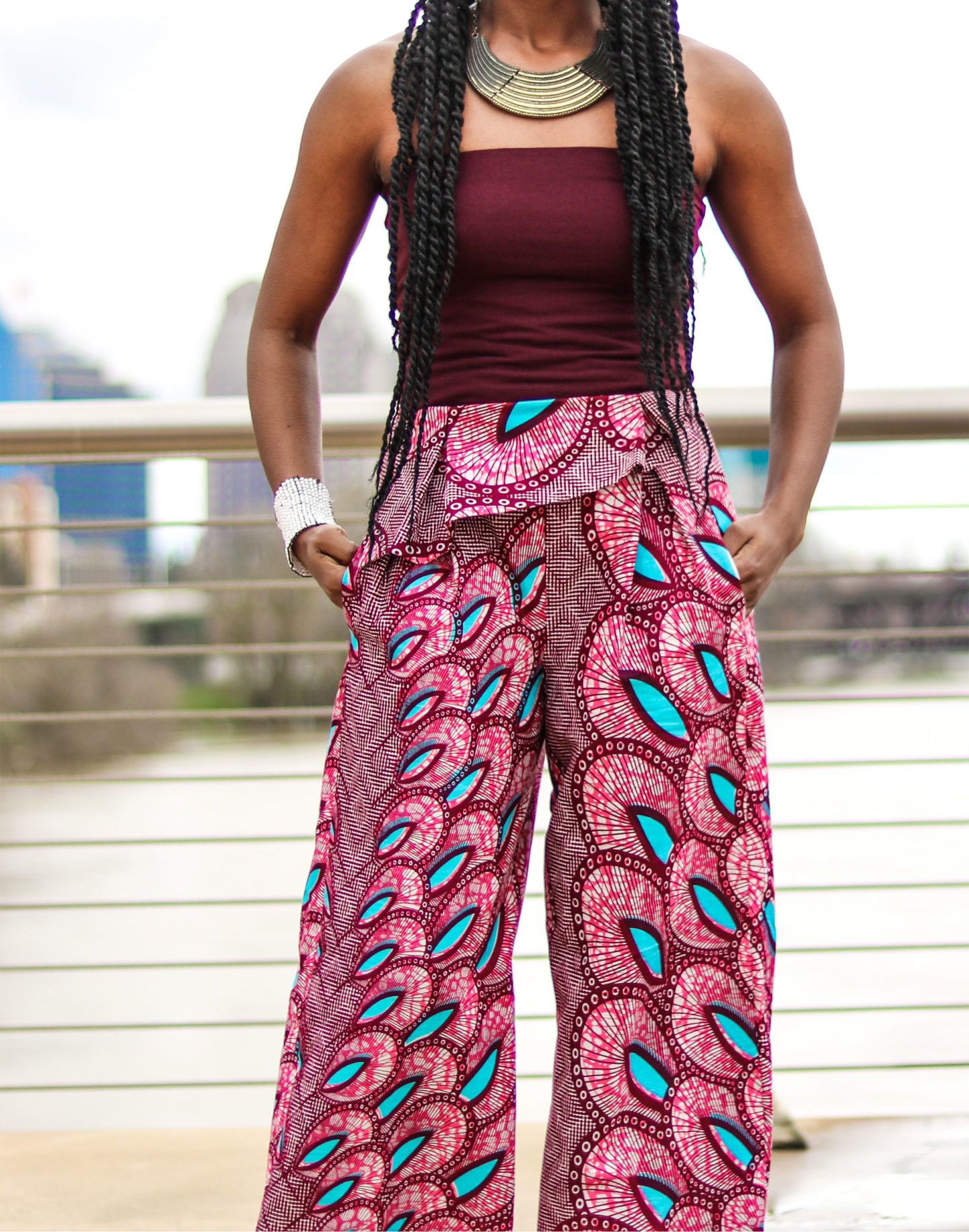 DIY Wide Leg Pants | Burda 7195 Review - Montoya Mayo