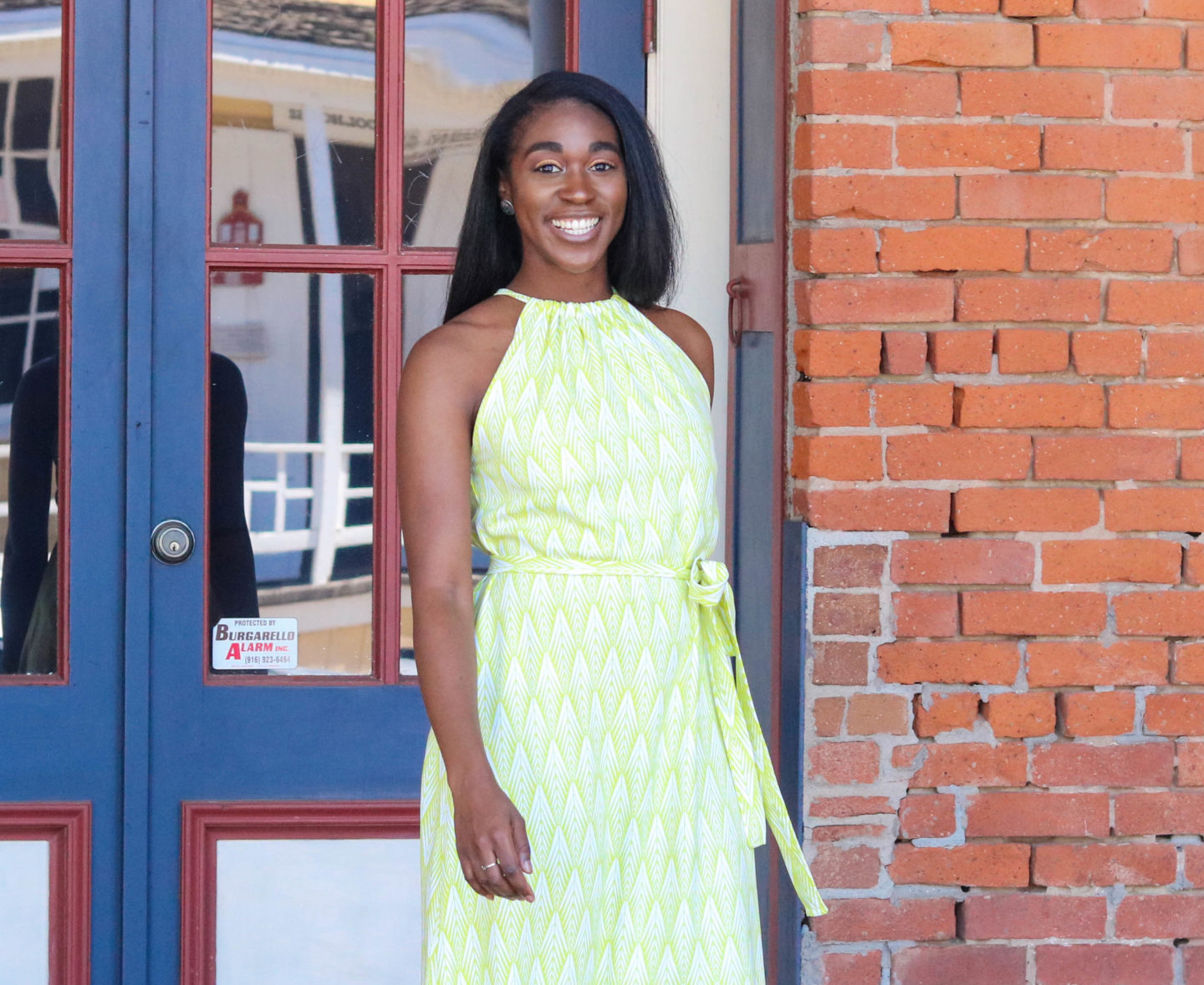 DIY Halter Maxi Dress with Ruffle Tier - Montoya Mayo