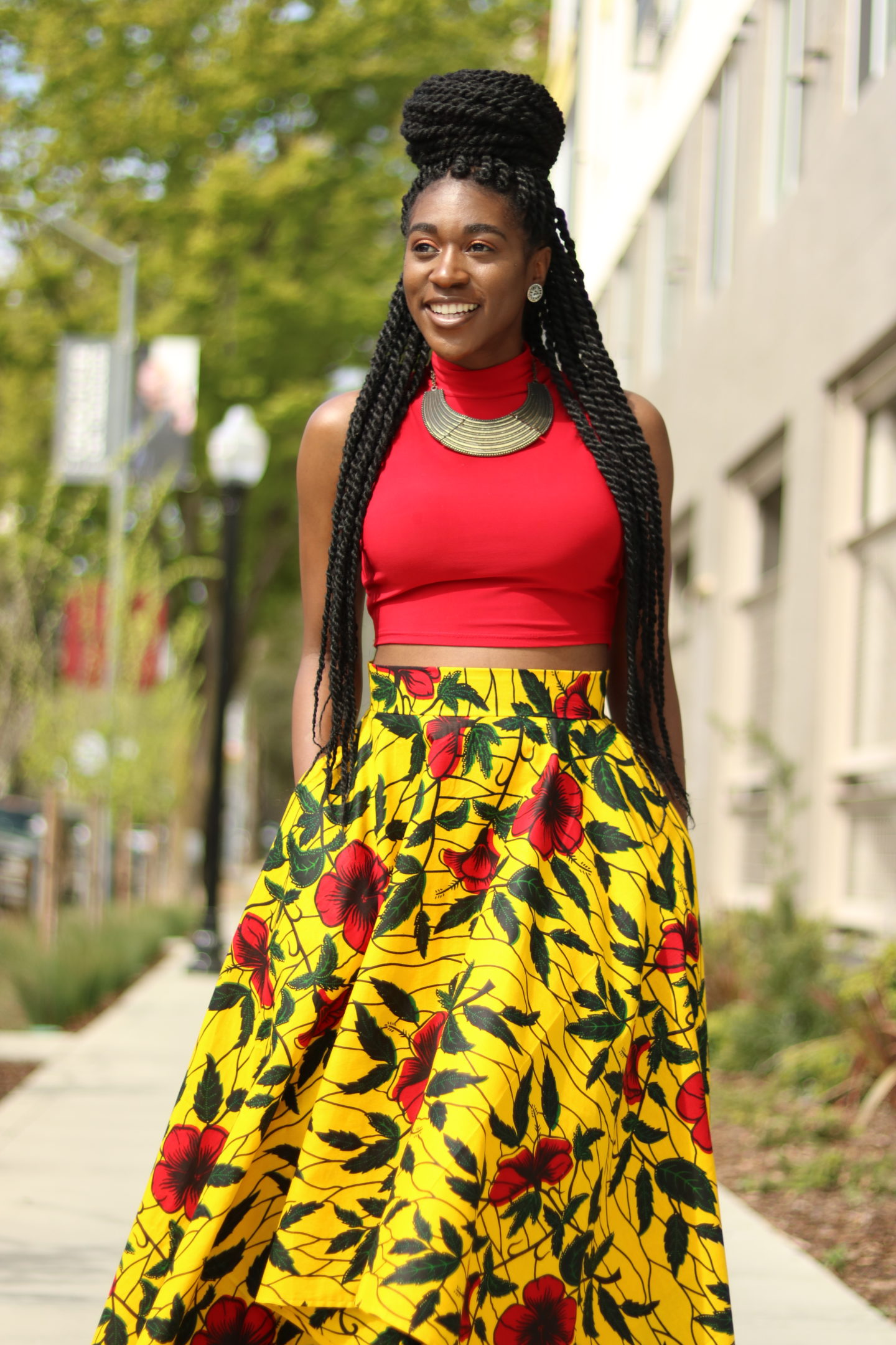 high low ankara skirt