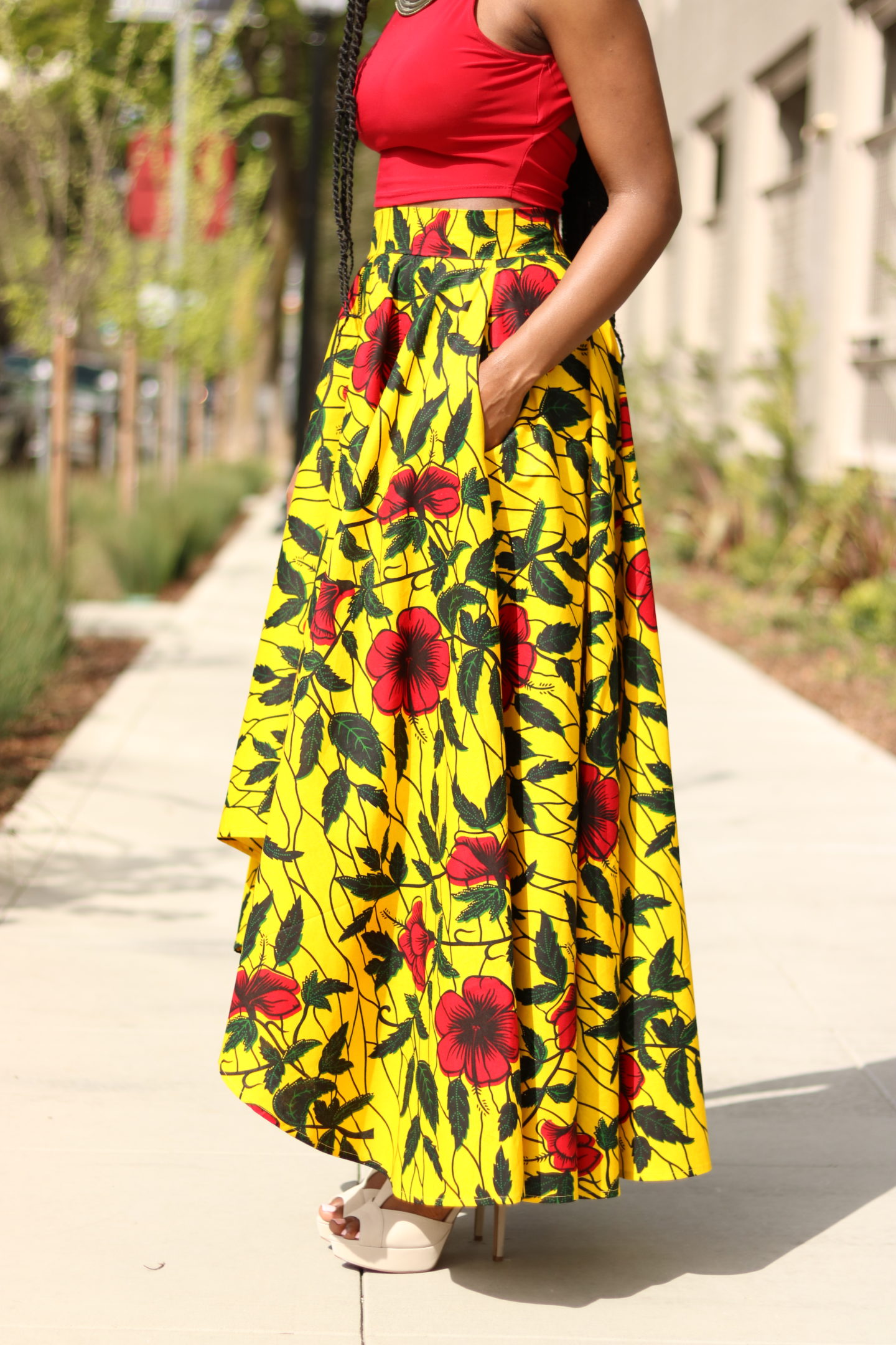 DIY High Low Maxi Circle Skirt Tutorial - Montoya Mayo