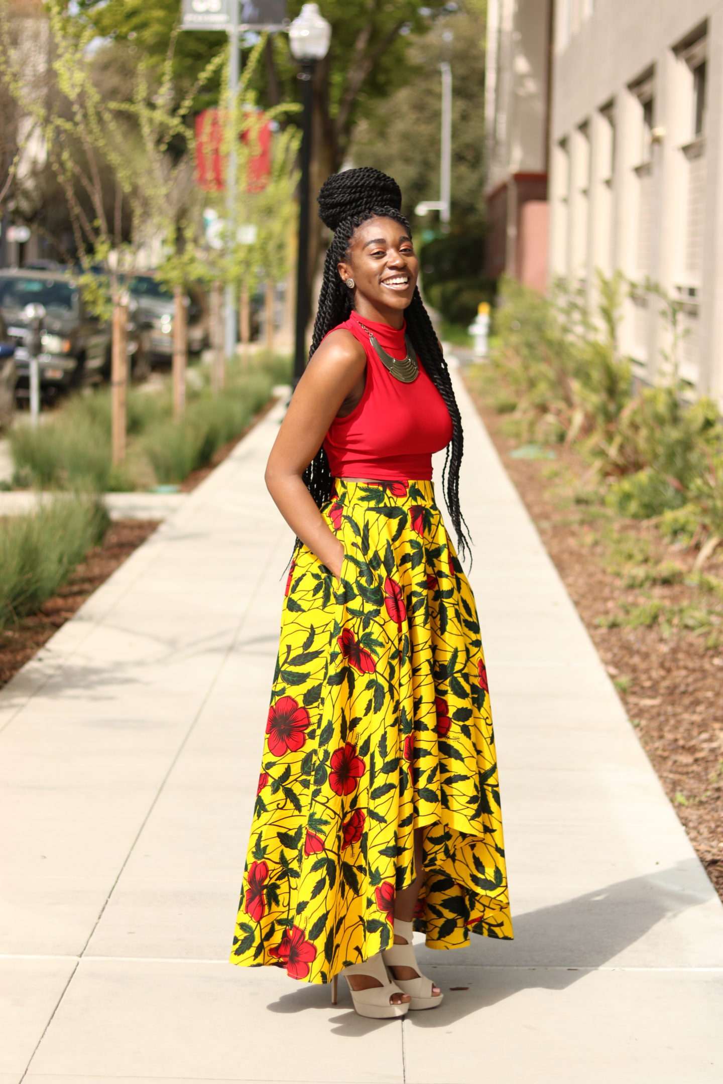 DIY High Low Maxi Circle Skirt Tutorial - Montoya Mayo