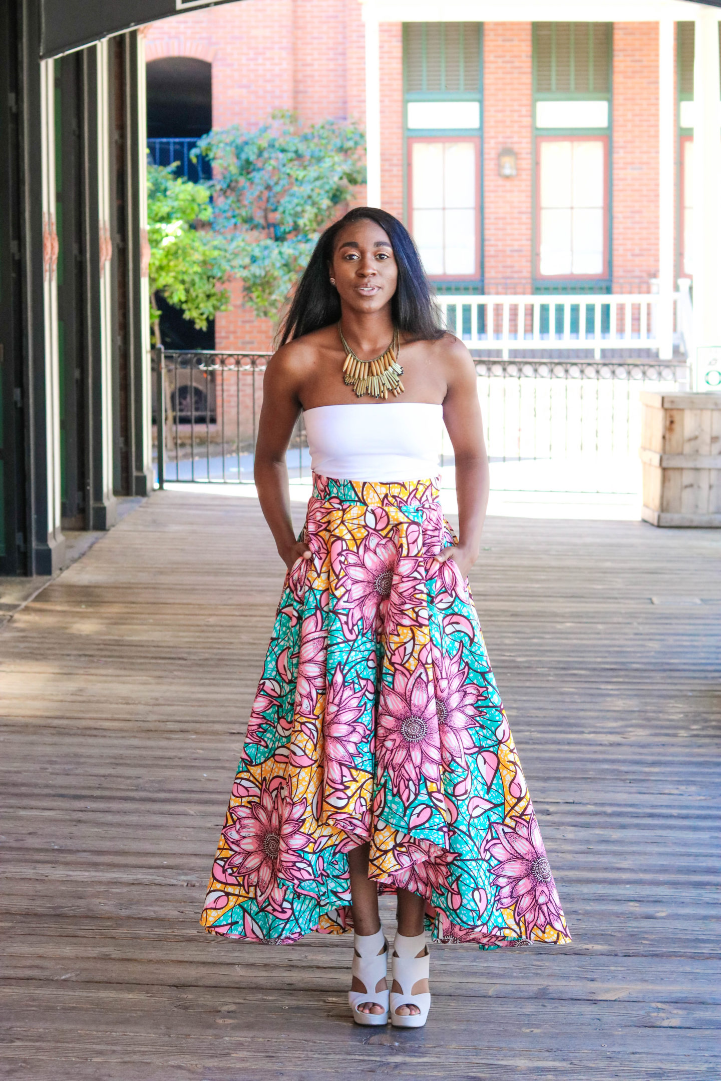 DIY HIGH LOW MAXI CIRCLE SKIRT - Montoya Mayo