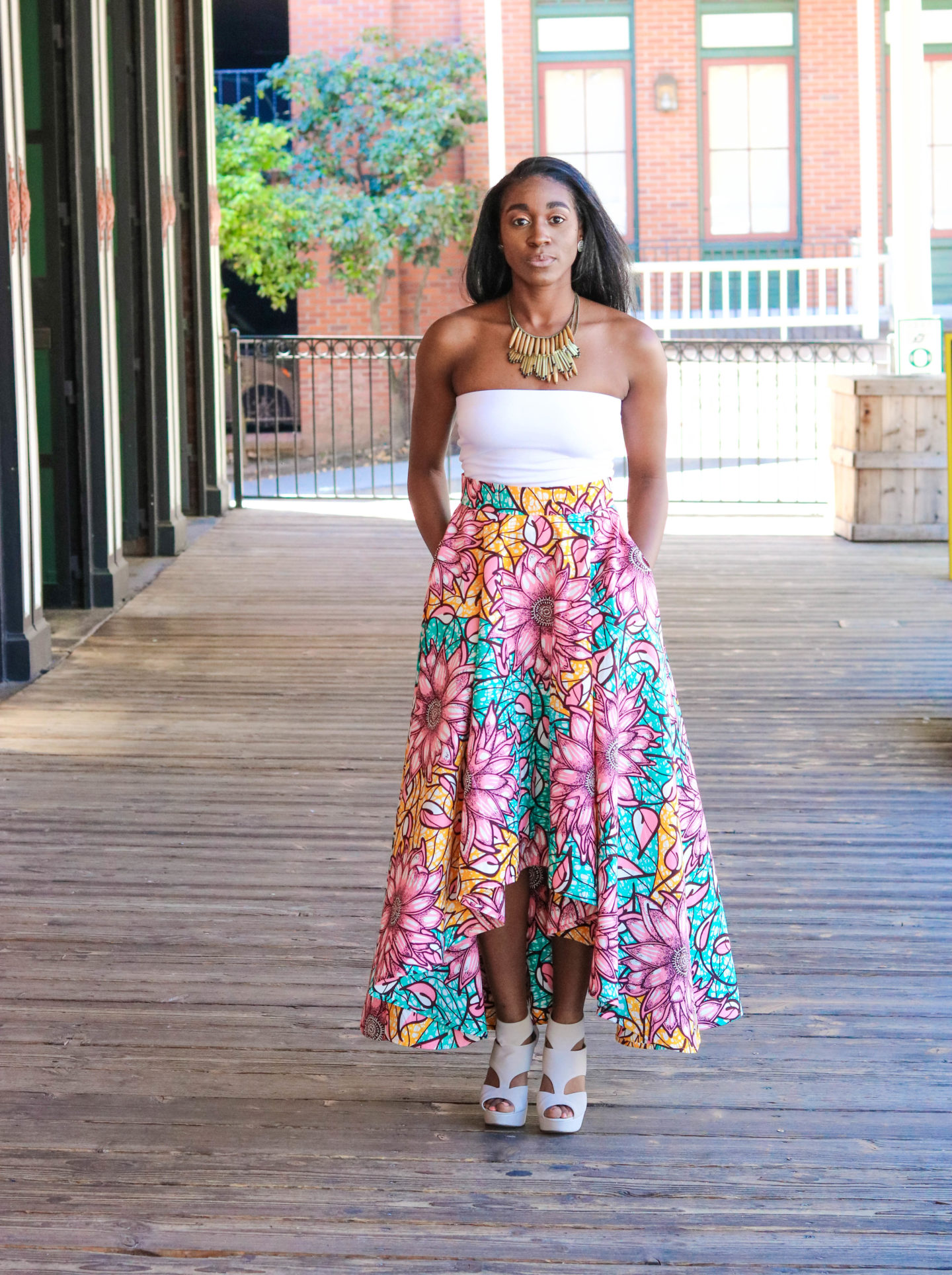 DIY HIGH LOW MAXI CIRCLE SKIRT - Montoya Mayo