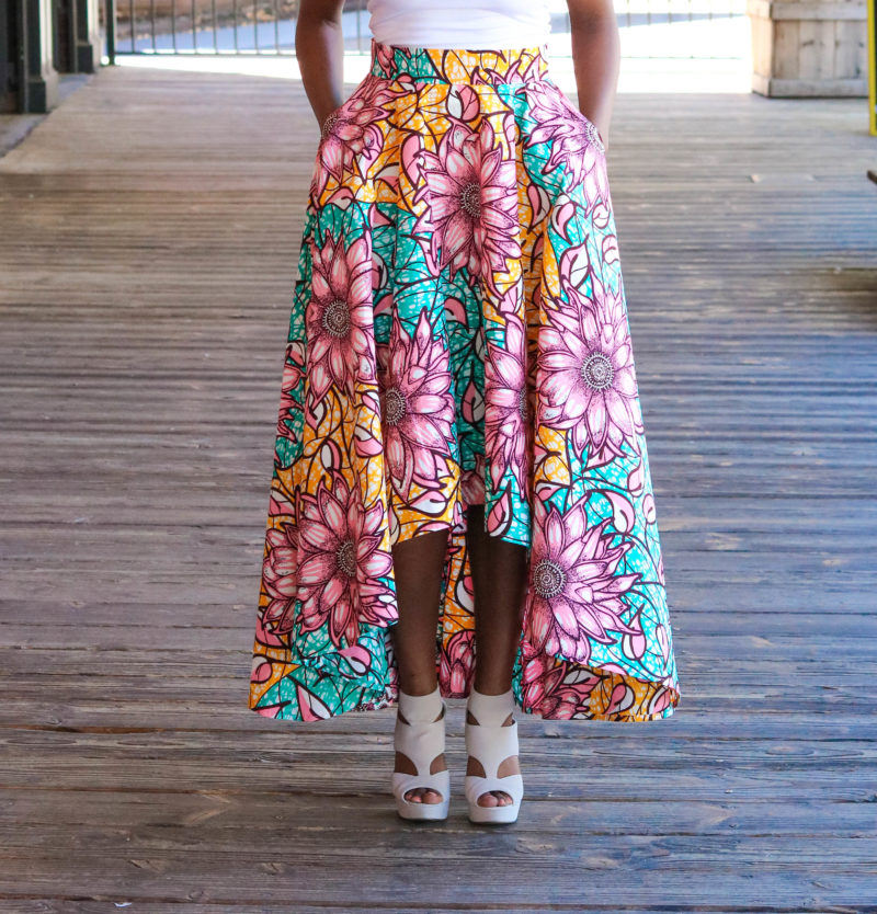 DIY High-Low Maxi Circle Skirt + Infinity Top - Montoya Mayo