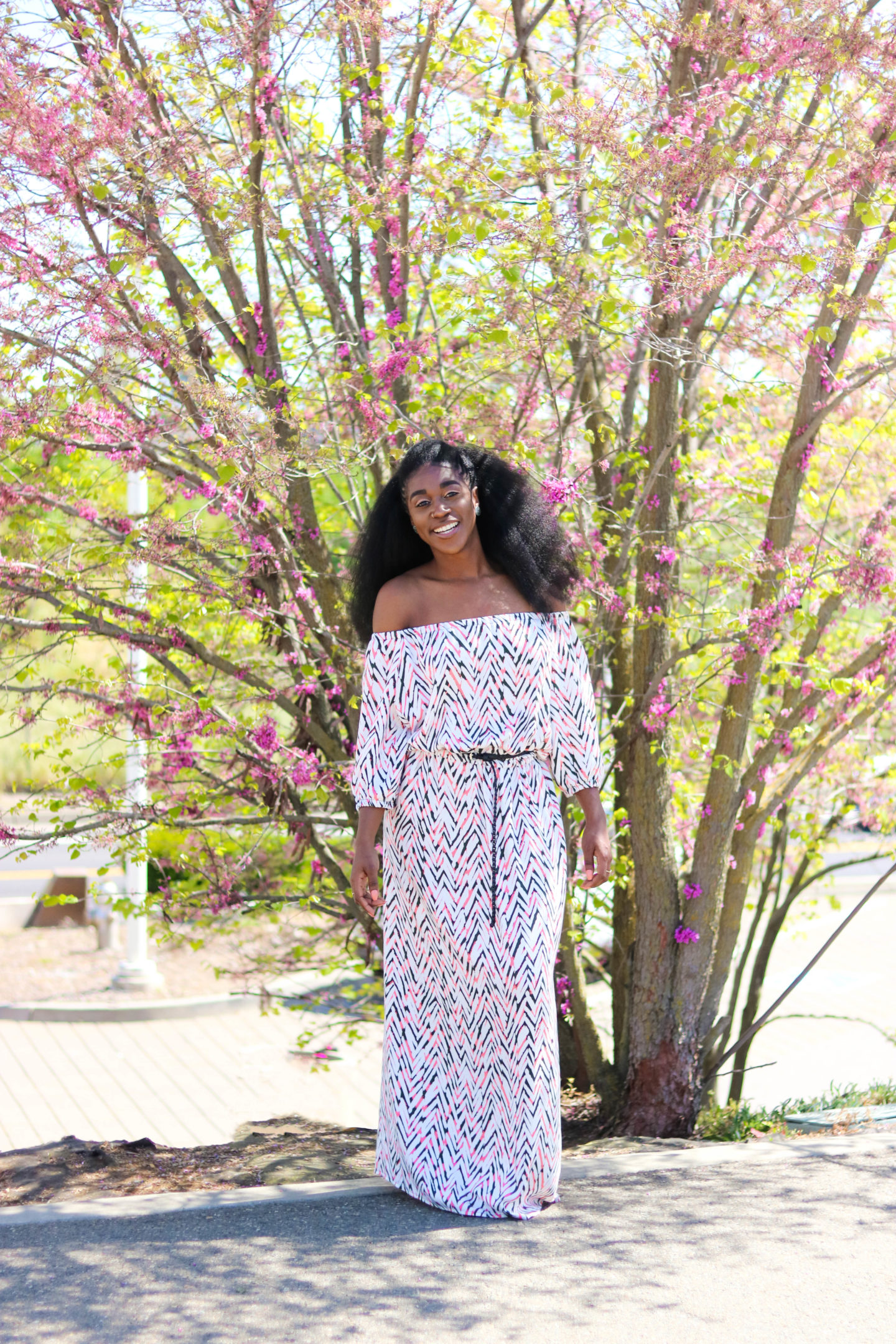 DIY Off the Shoulder Maxi Dress Tutorial - Montoya Mayo