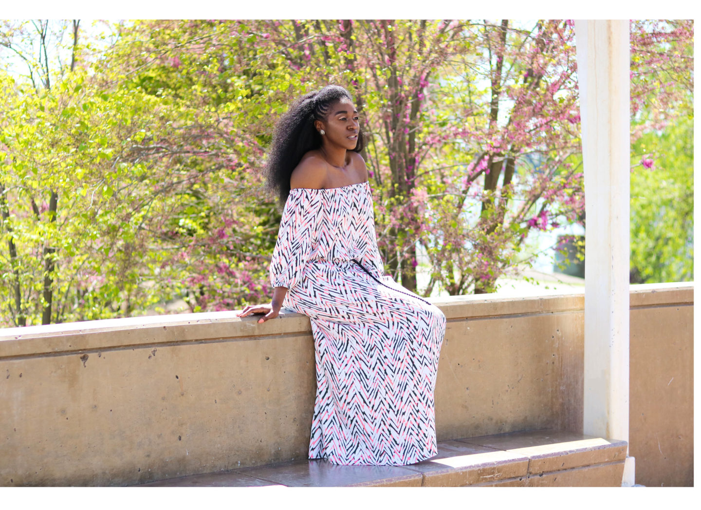 Off the shoulder 2025 maxi dress pattern