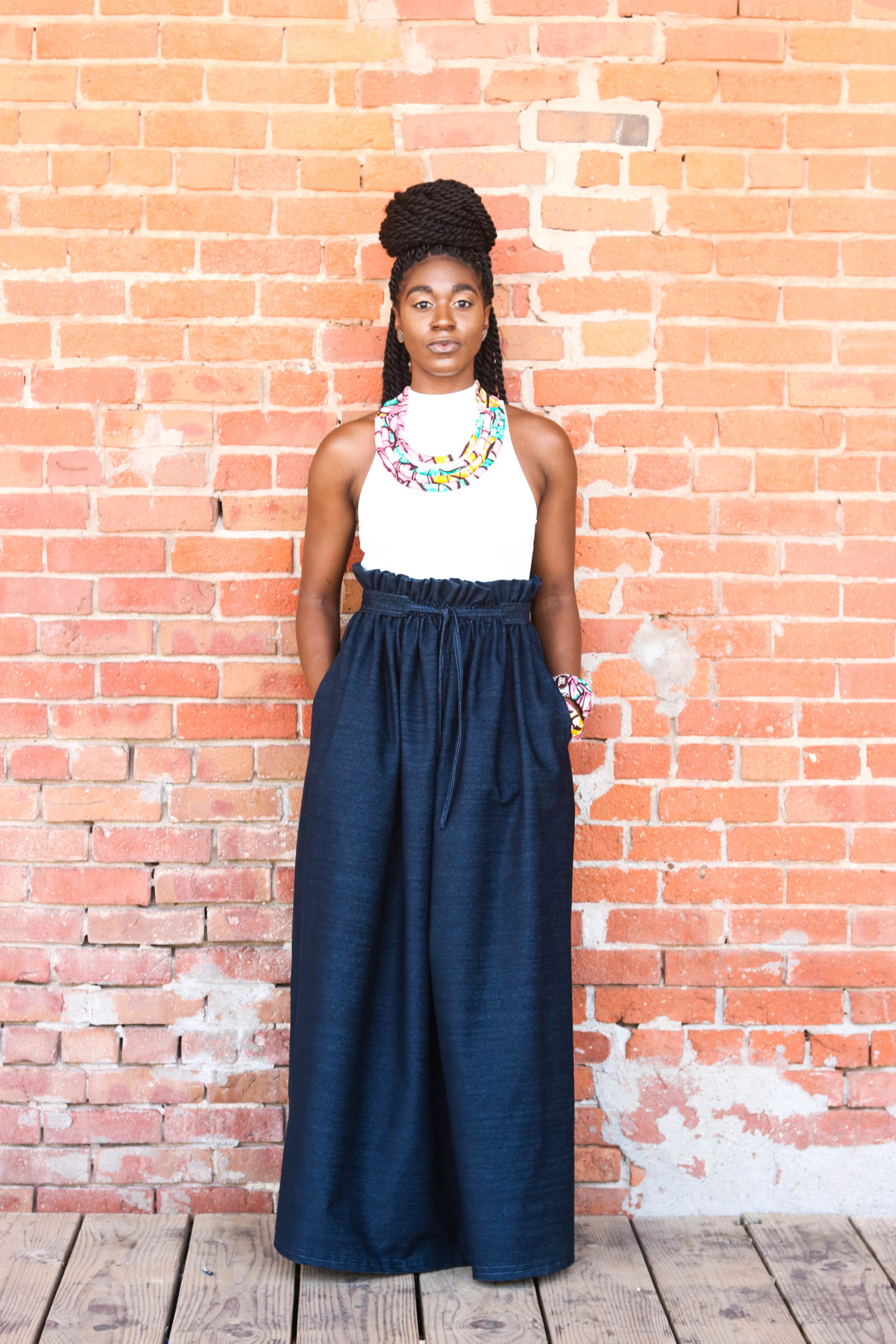 Denim Skirt, Paperbag Skirt, DIY Paperbag Maxi Skirt, Maxi Skirt, Denim Maxi Skirt