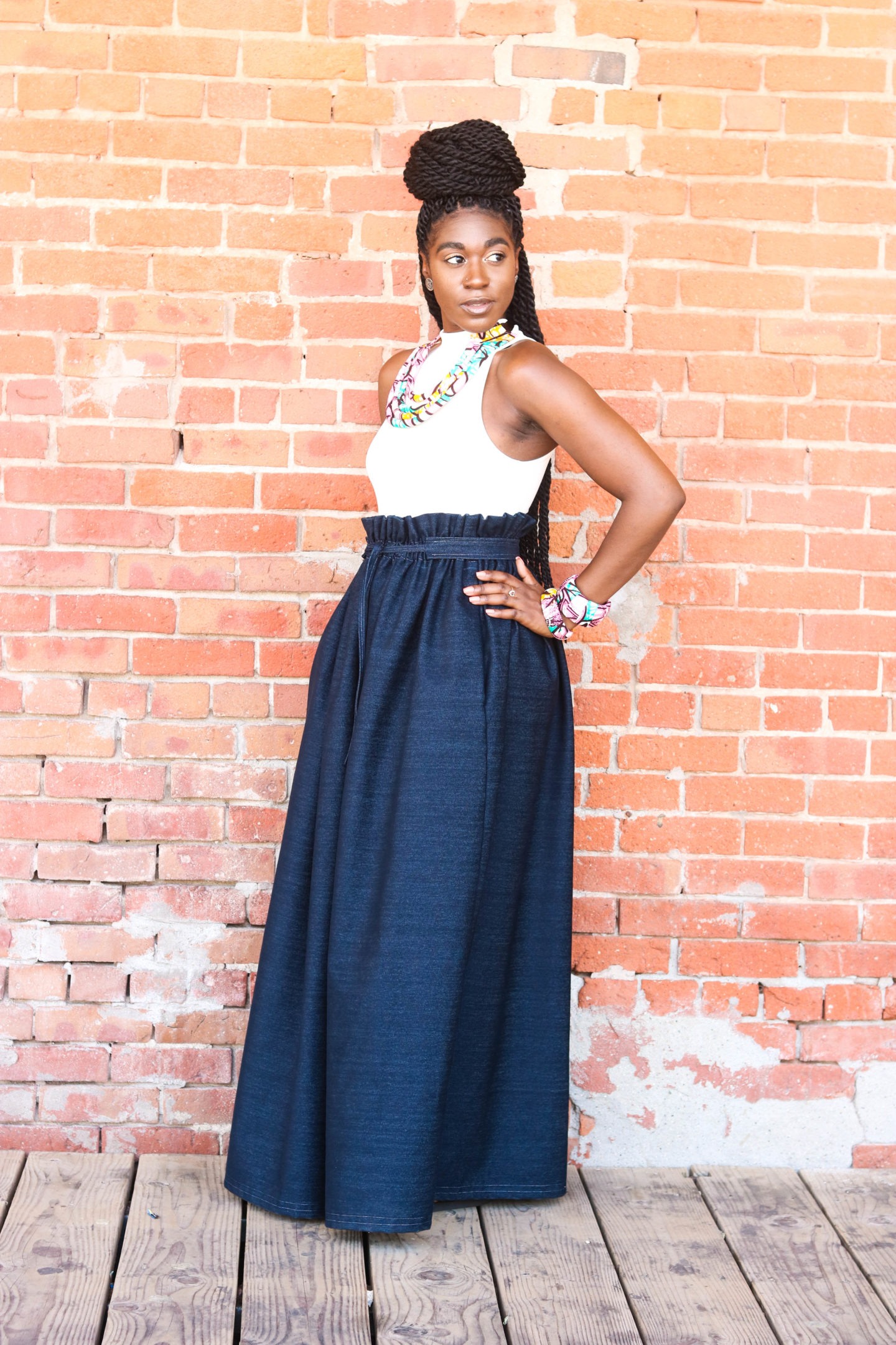 maxi skirt diy