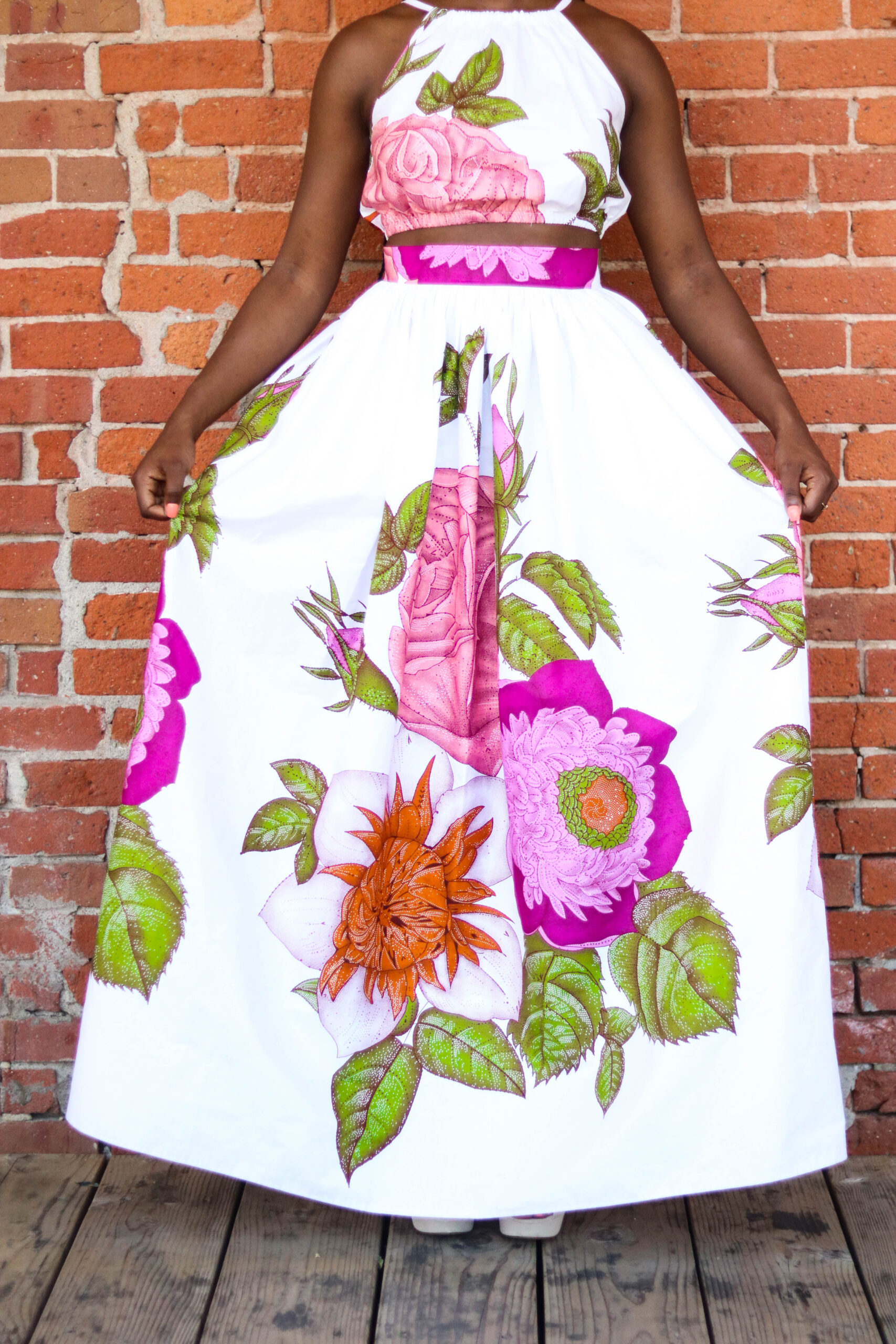 DIY Halter Crop Top Tutorial- African Print Ankara-5 - Montoya Mayo