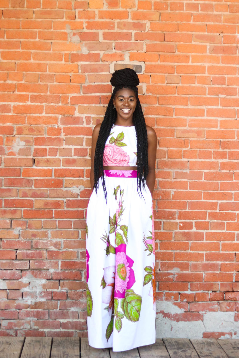 DIY Crop Top Tutorial, African Print Fashion, Simplicity 1112, Gathered Maxi Skirt, African Print Skirt, African Print Top, Nigerian Fashion, Ghanian Fashion, Kitenge, African Prints, African Wedding