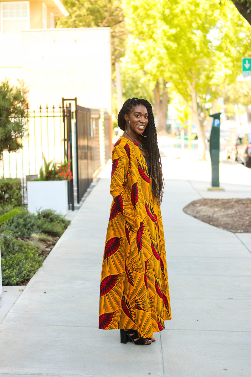 African Print Duster, African Print Cardigan, DIY Duster, DIY Coat, DIY Jacket, African Print Fashion, Long Cardigan, Fall Fashion, Ankara Fashion, Ankara Coat, Ankara Duster