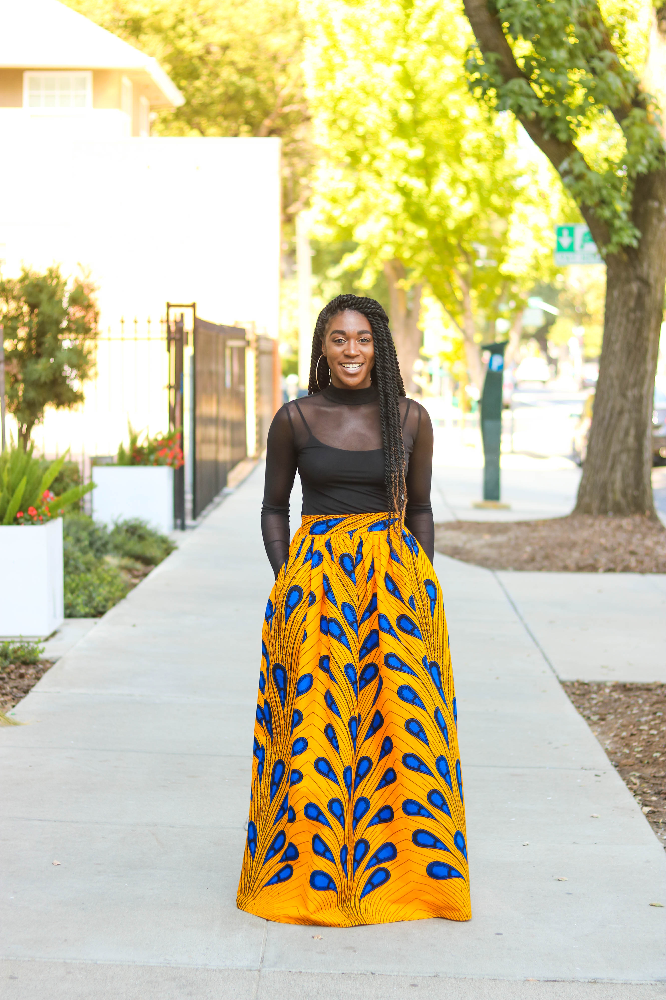 DIY | How To Sew Ankara African Print Gathered Maxi Skirt Tutorial ...