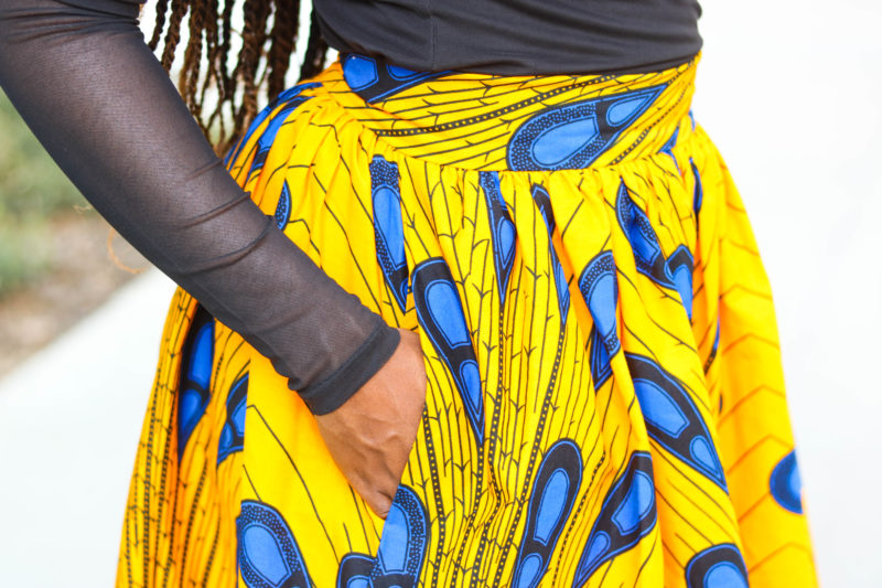 DIY | How To Sew Ankara African Print Gathered Maxi Skirt Tutorial (McCall's 7355)