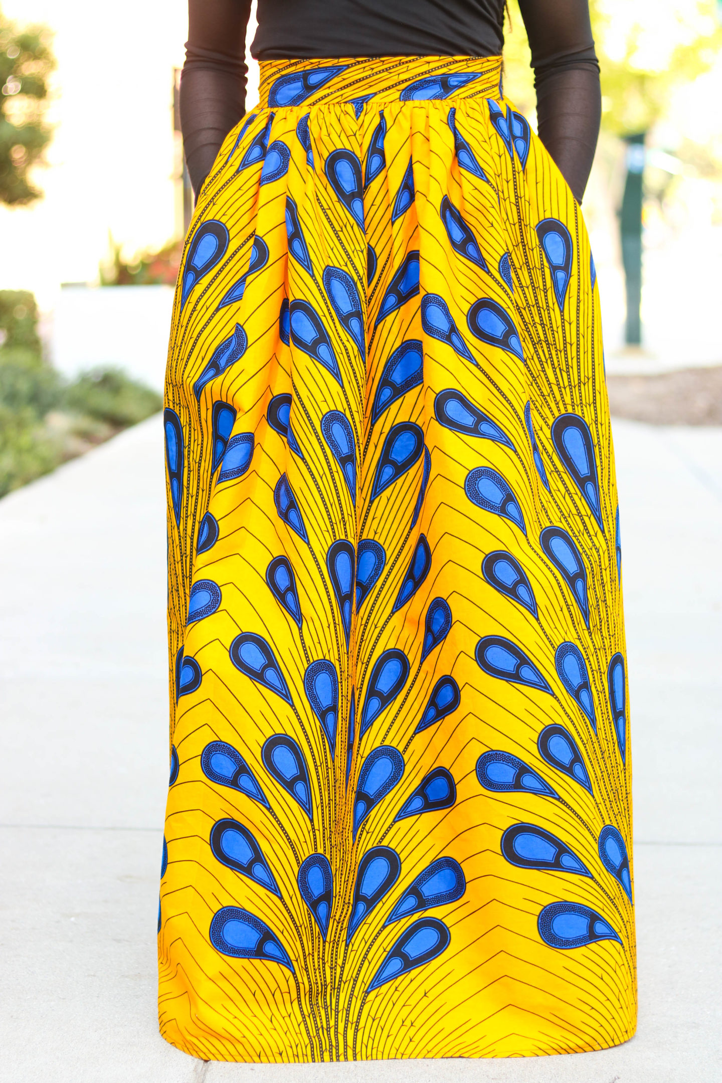 DIY | How To Sew Ankara African Print Gathered Maxi Skirt Tutorial (McCall's 7355)