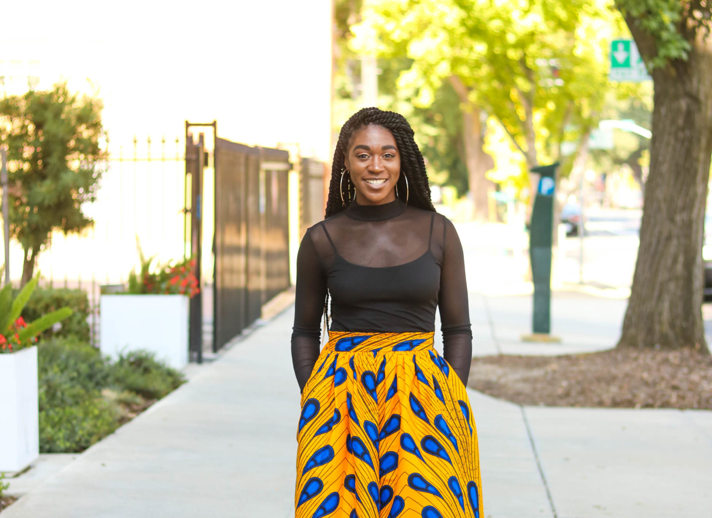 diy high waisted maxi skirt