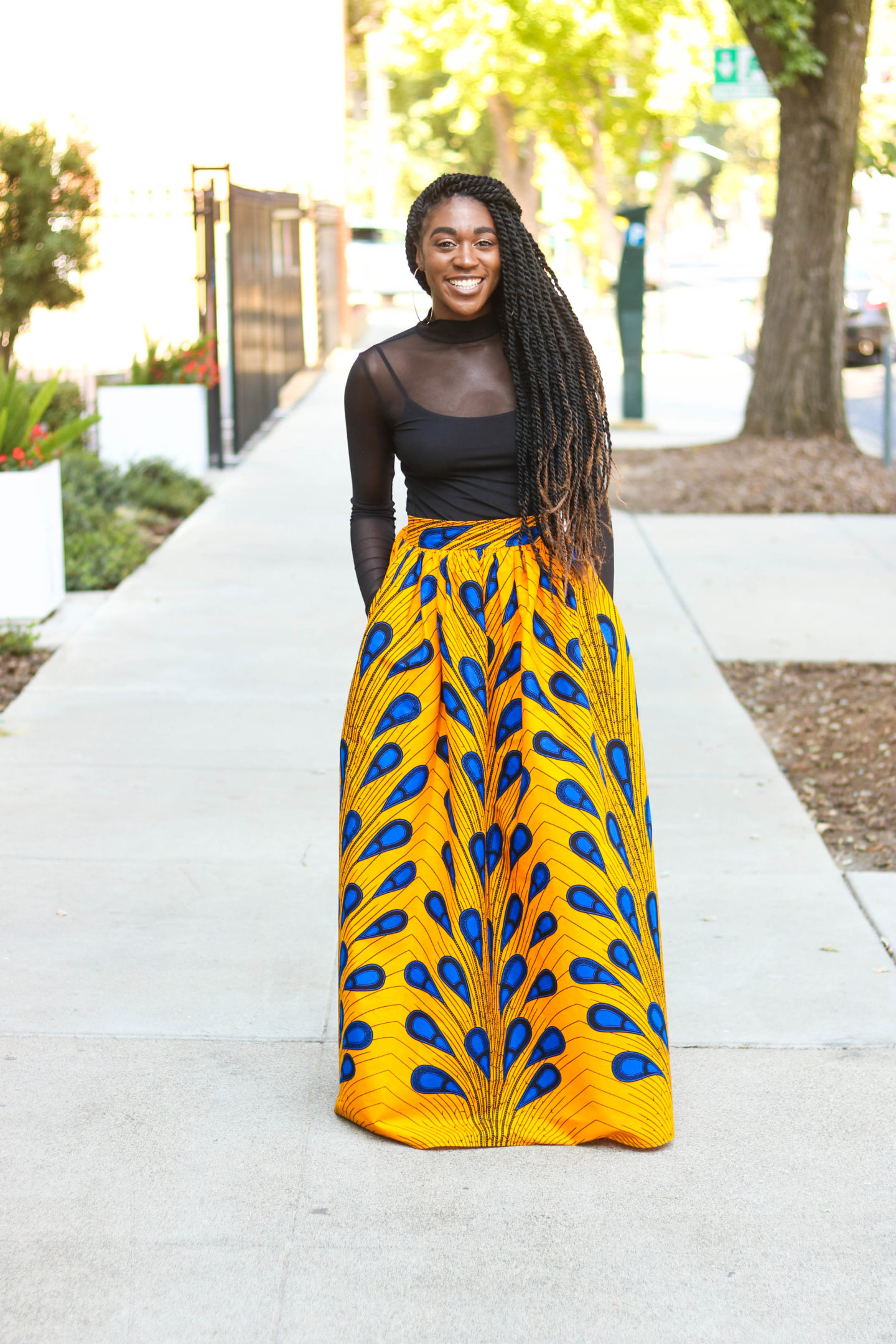 DIY | How To Sew Ankara African Print Gathered Maxi Skirt Tutorial (McCall's 7355)