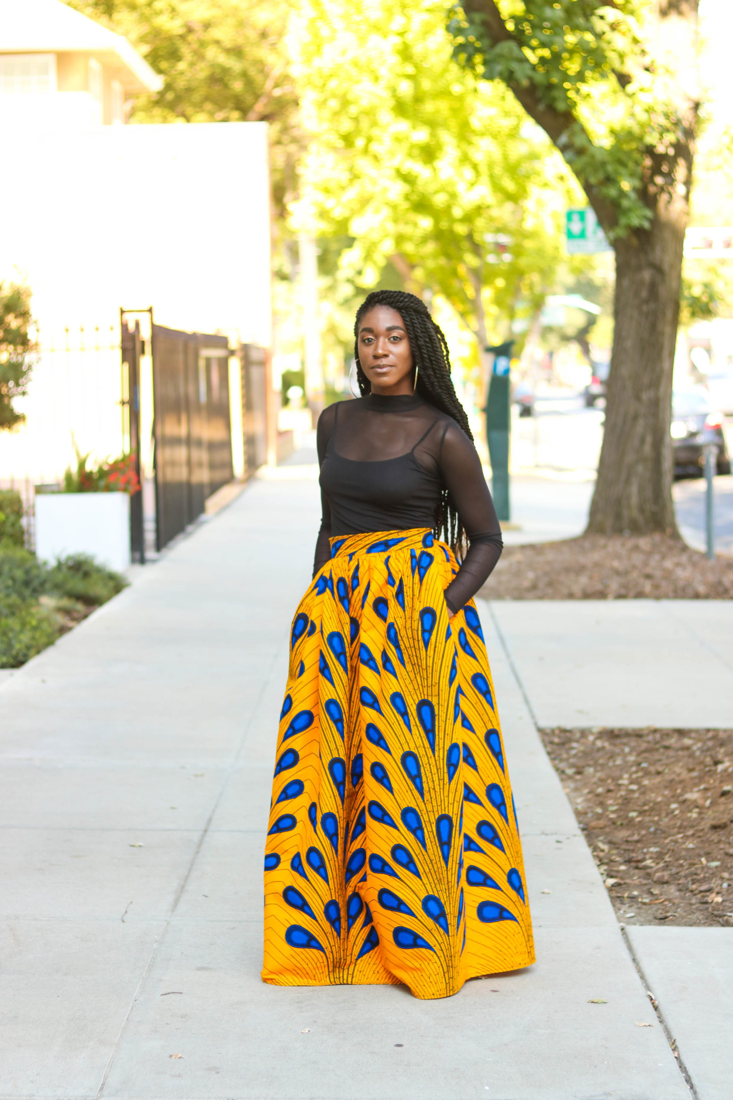DIY | How To Sew Ankara African Print Gathered Maxi Skirt Tutorial (McCall's 7355)