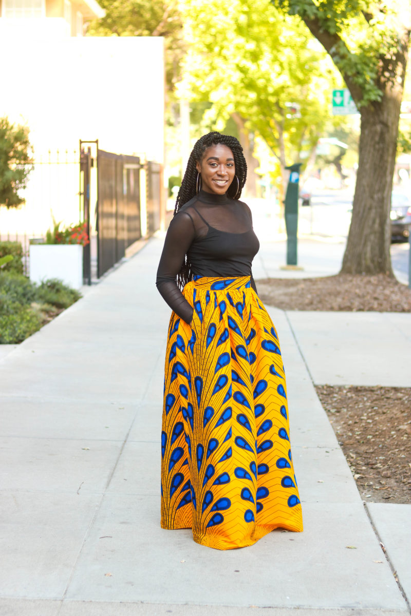 DIY | How To Sew Ankara African Print Gathered Maxi Skirt Tutorial (McCall's 7355)