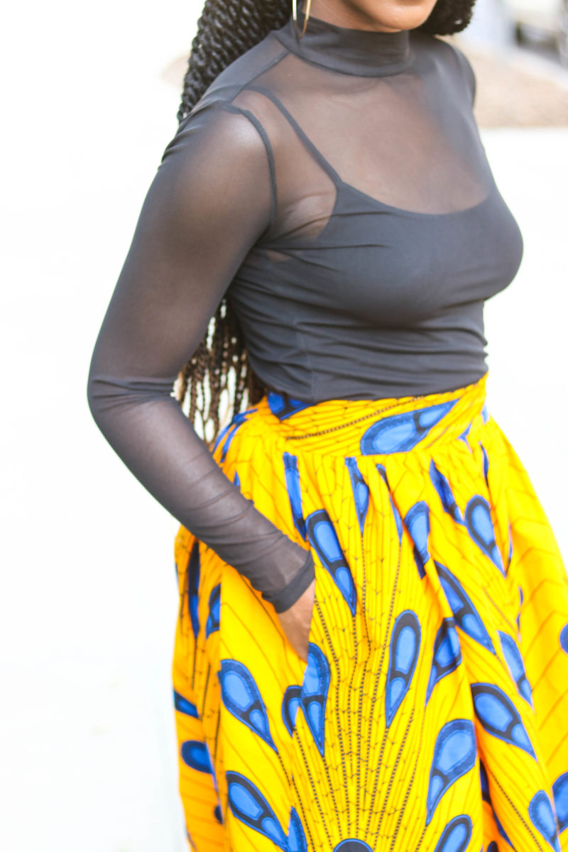 DIY | How To Sew Ankara African Print Gathered Maxi Skirt Tutorial (McCall's 7355)