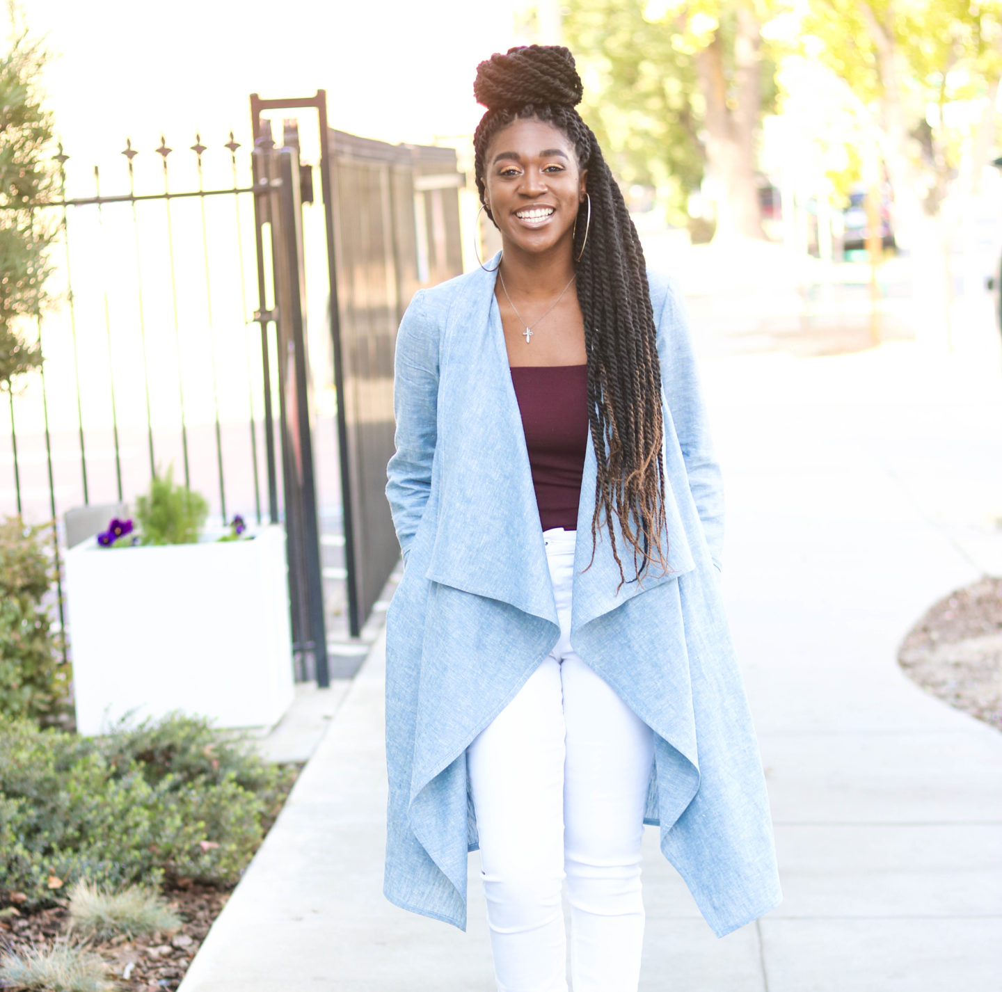 DIY Chambray Coat - Montoya Mayo