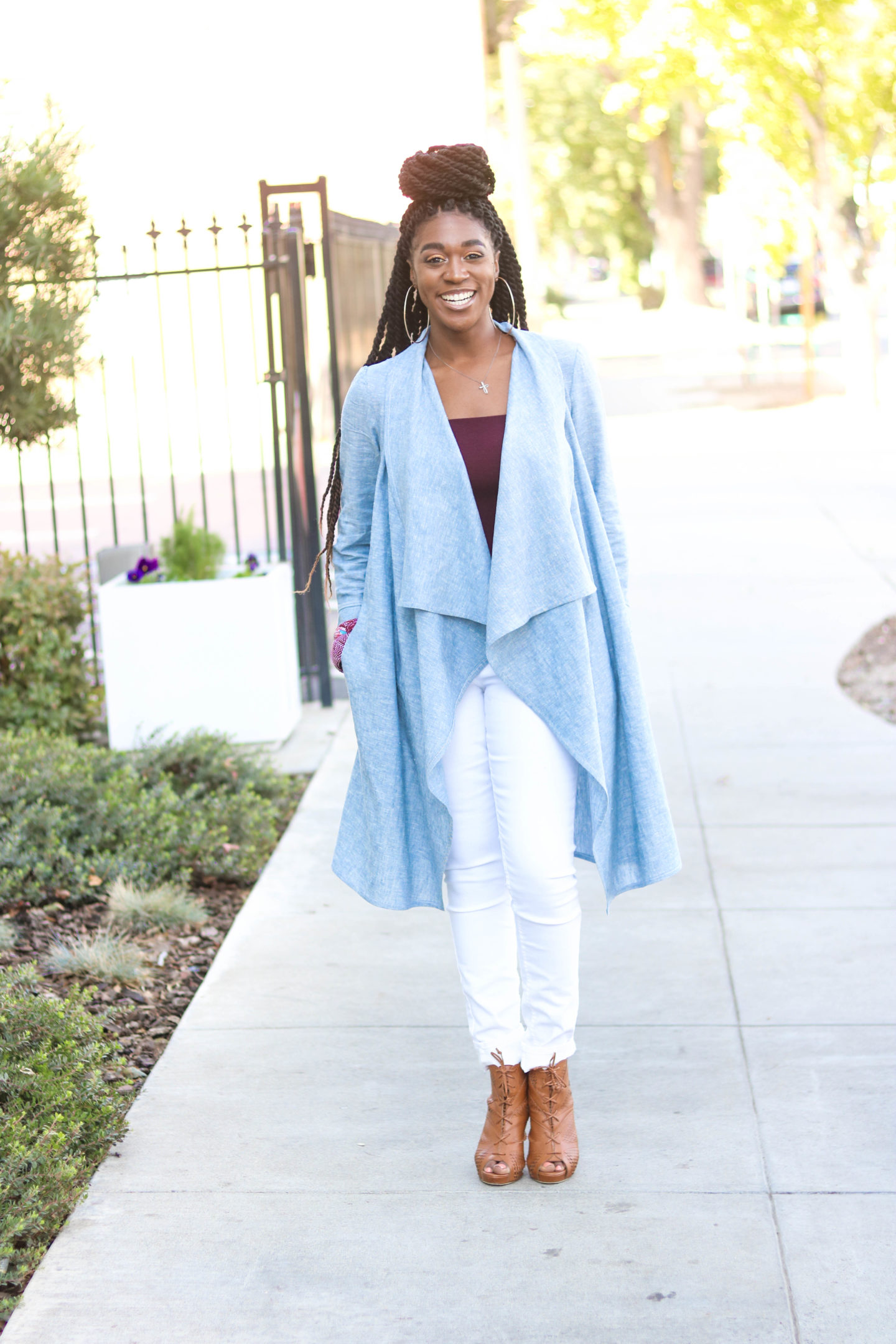 DIY Chambray Coat - Montoya Mayo