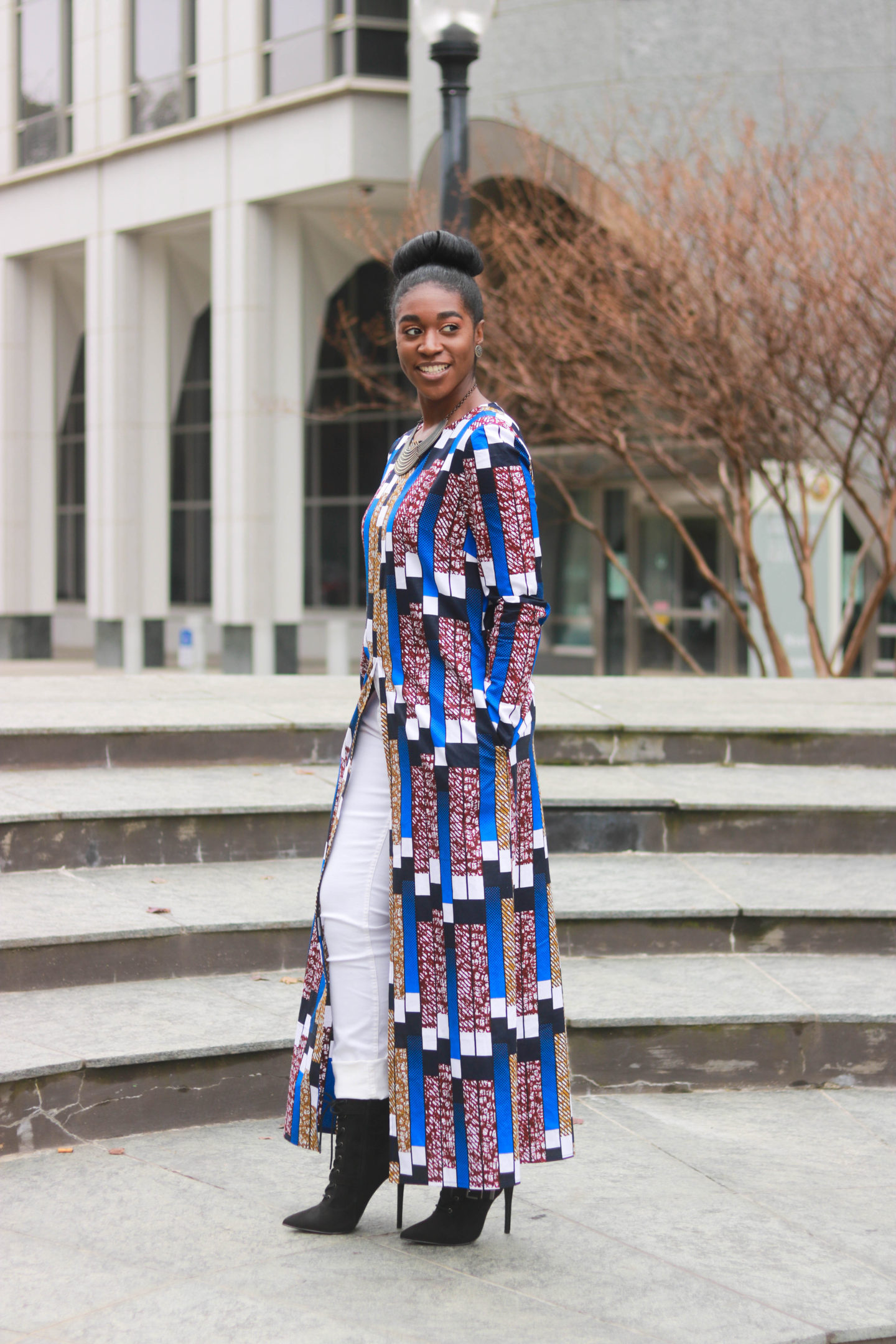 DIY Ankara African Wax Print Front Slit Maxi Shirt Tutorial, How to sew a shirt, Sewing Pattern Hacks, Long Shirt, African Fashion, Ankara Fashion, African Print Fashion, Nigerian Weddings, Nigerian Fashion, Ghanaian Fashion, Kitenge