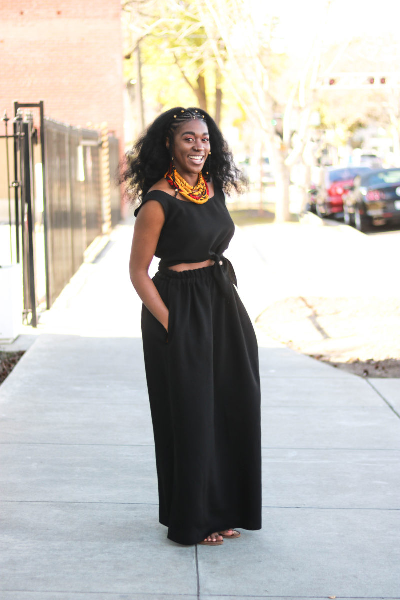 DIY-Crepe-Maxi-Skirt-Side-Slits-Pockets-Sewing-Tutorial-Easy-Elastic-Waistband-Ruffle-