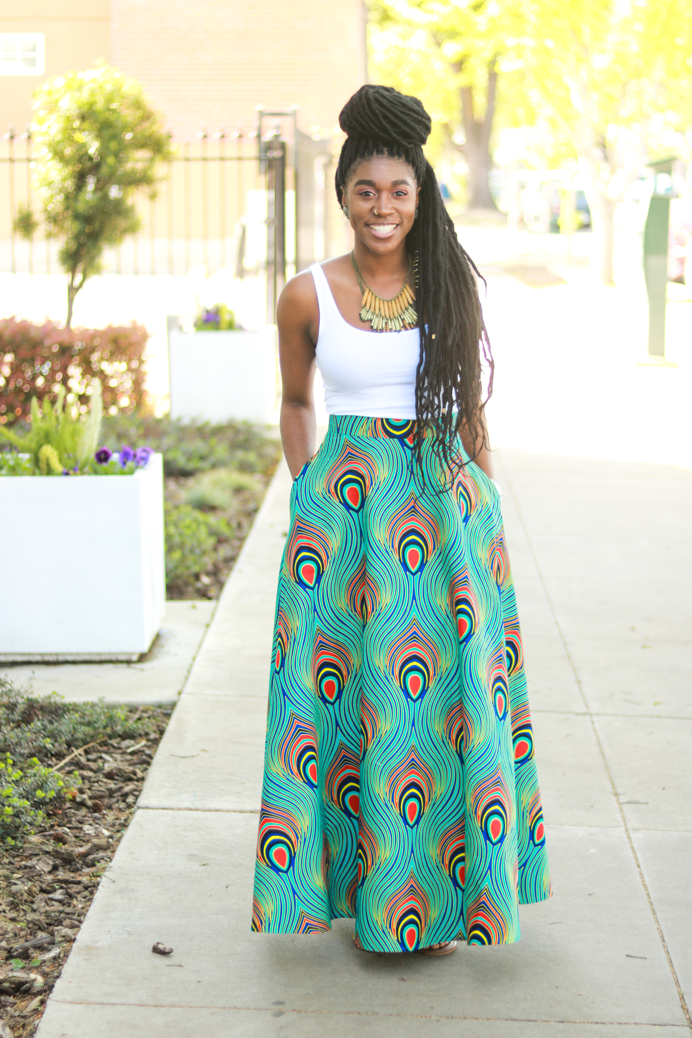 maxi circle skirt pattern