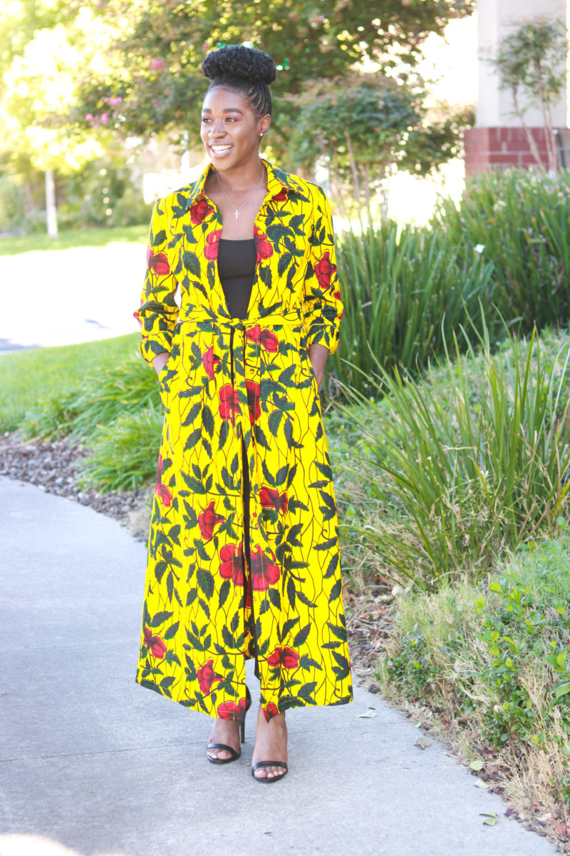 DIY Ankara African Wax Print Shirt Dress Simplicity 8546 Review