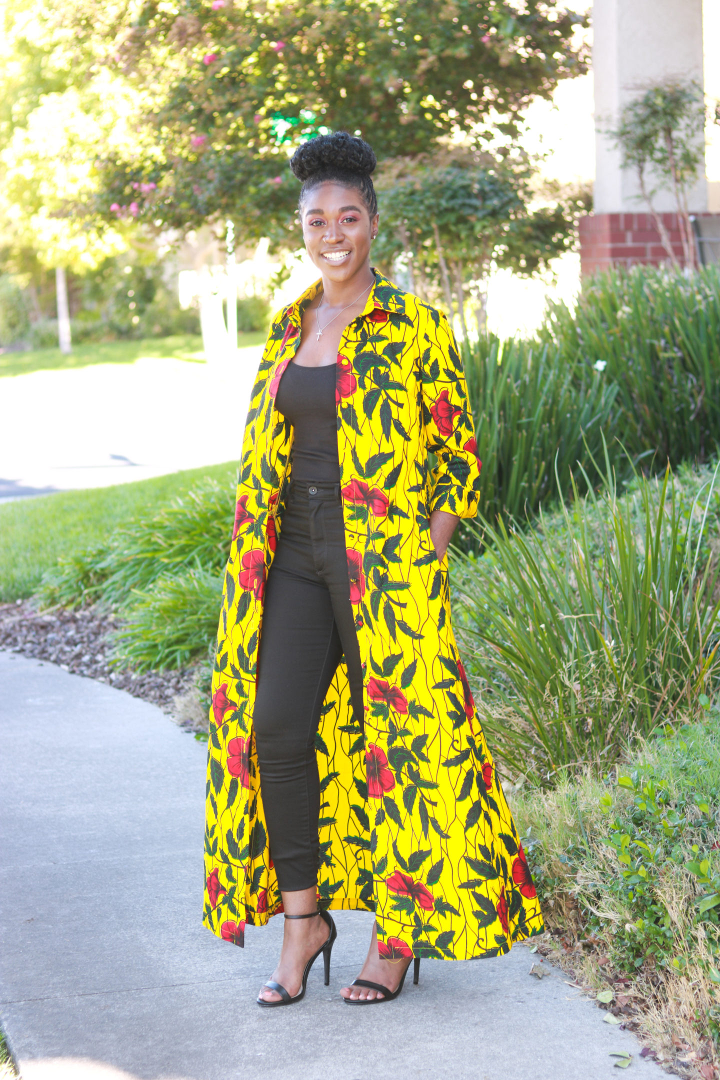 DIY Ankara African Wax Print Shirt Dress Simplicity 8546 Review 