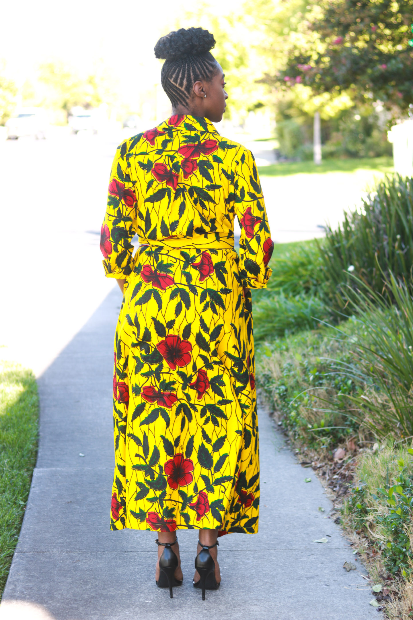 DIY Ankara African Wax Print Shirt Dress Simplicity 8546 Review 