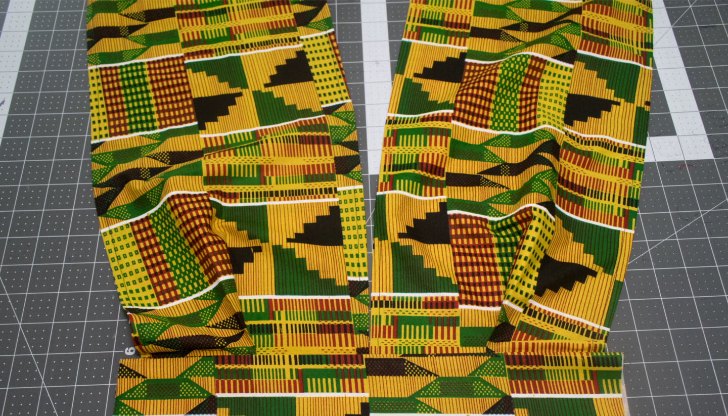DIY Infinity Maxi Dress with slit Kente African print Tutorial 