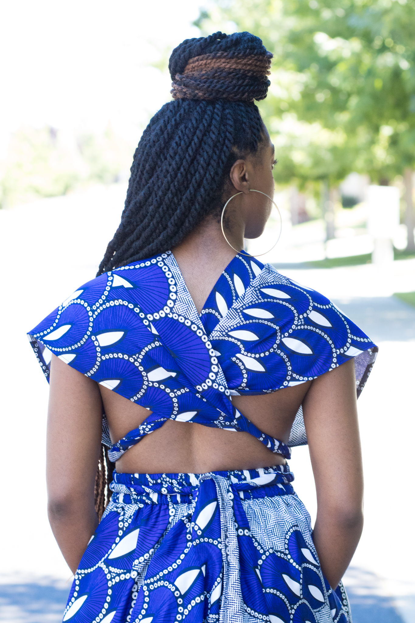 DIY Ankara African Print Fabric Infinity Maxi Dress Tutorial 