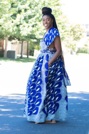 DIY Ankara African Print Fabric Infinity Maxi Dress Tutorial