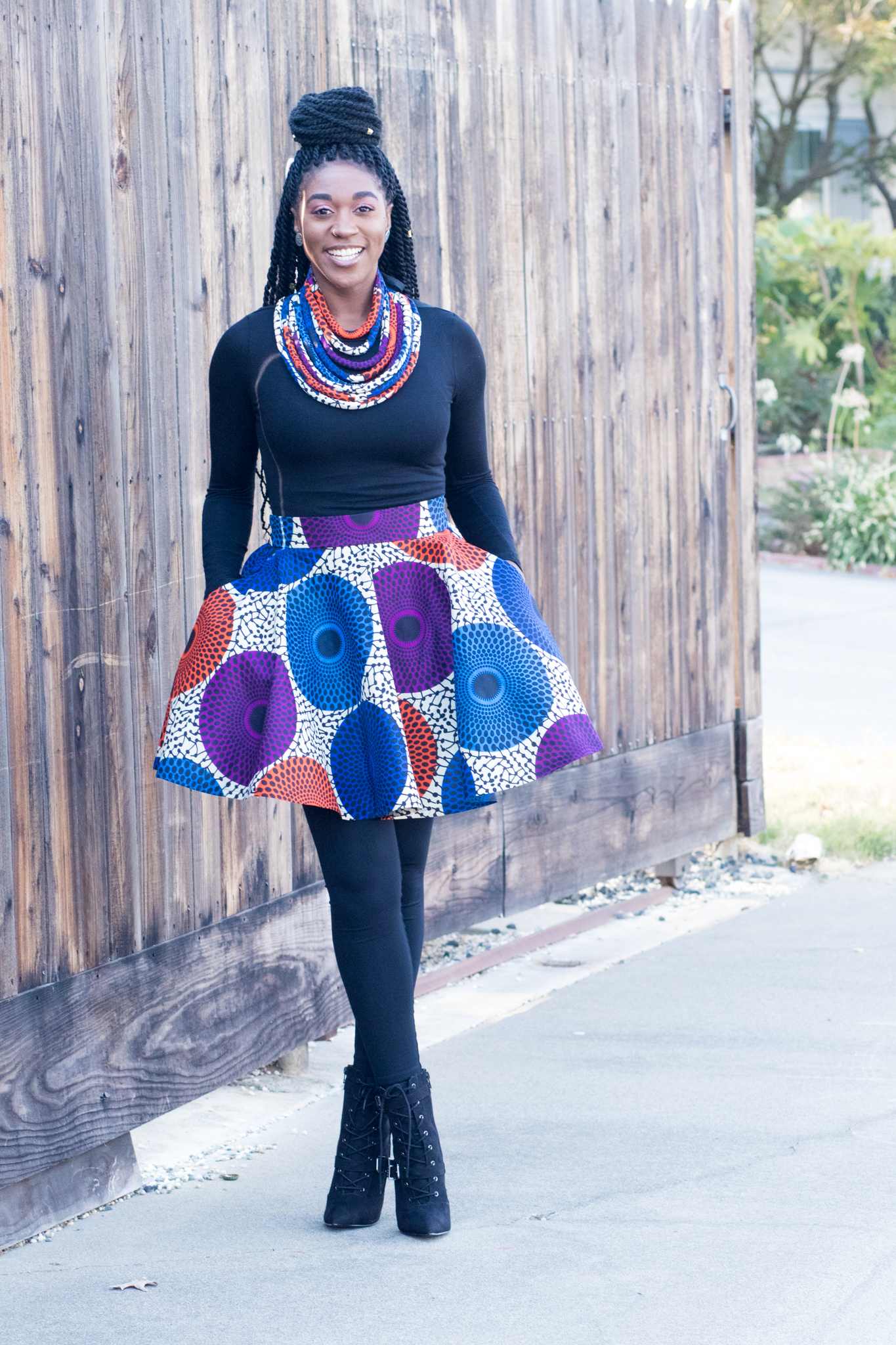 DIY Full Circle Skirt with Matching Necklace | Fall and Winter Fashion -  Montoya Mayo