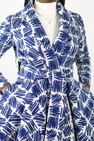 DIY Sewing Wrap Coat Dress Printed Outdoor Fabric Joann