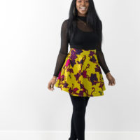 DIY Half Circle Skirt Flat Front Elastic Back Waistband Mini Skirt Tutorial
