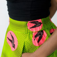 DIY Half Circle Skirt Flat Front Elastic Back Waistband Tutorial