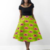 DIY Half Circle Skirt Flat Front Elastic Back Waistband Tutorial