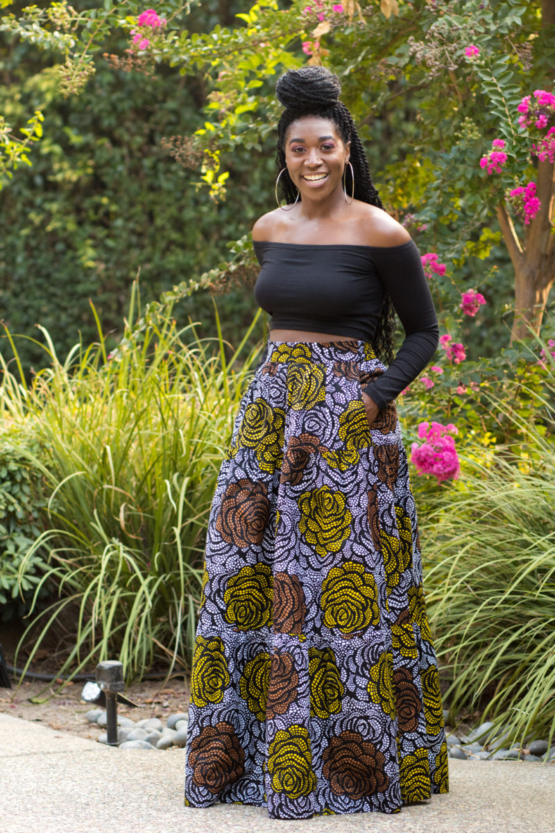 DIY Three Tiered Skirt with Pockets New Look 6516 Ankara African Print ...