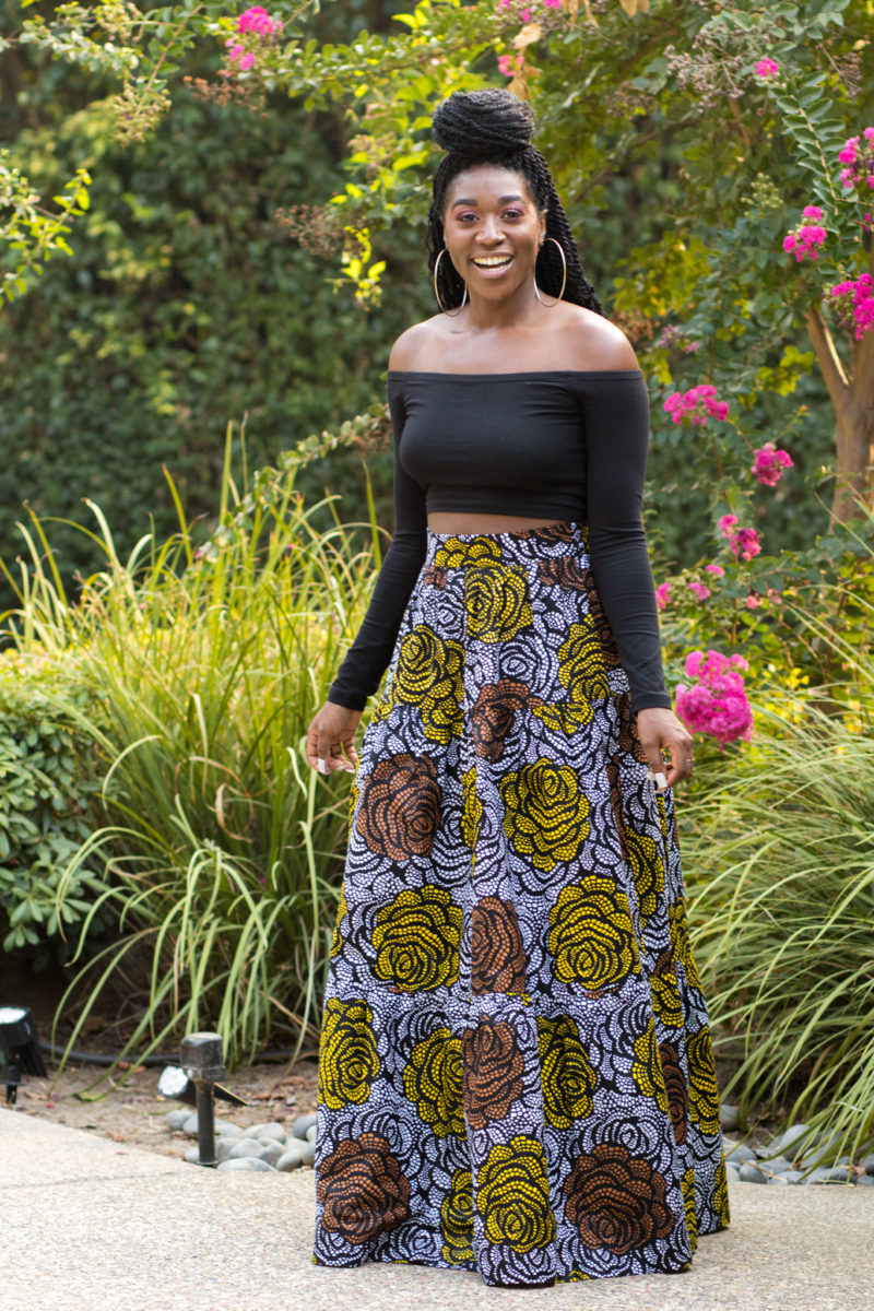 DIY Three Tiered Skirt with Pockets New Look 6516 Ankara African Print ...