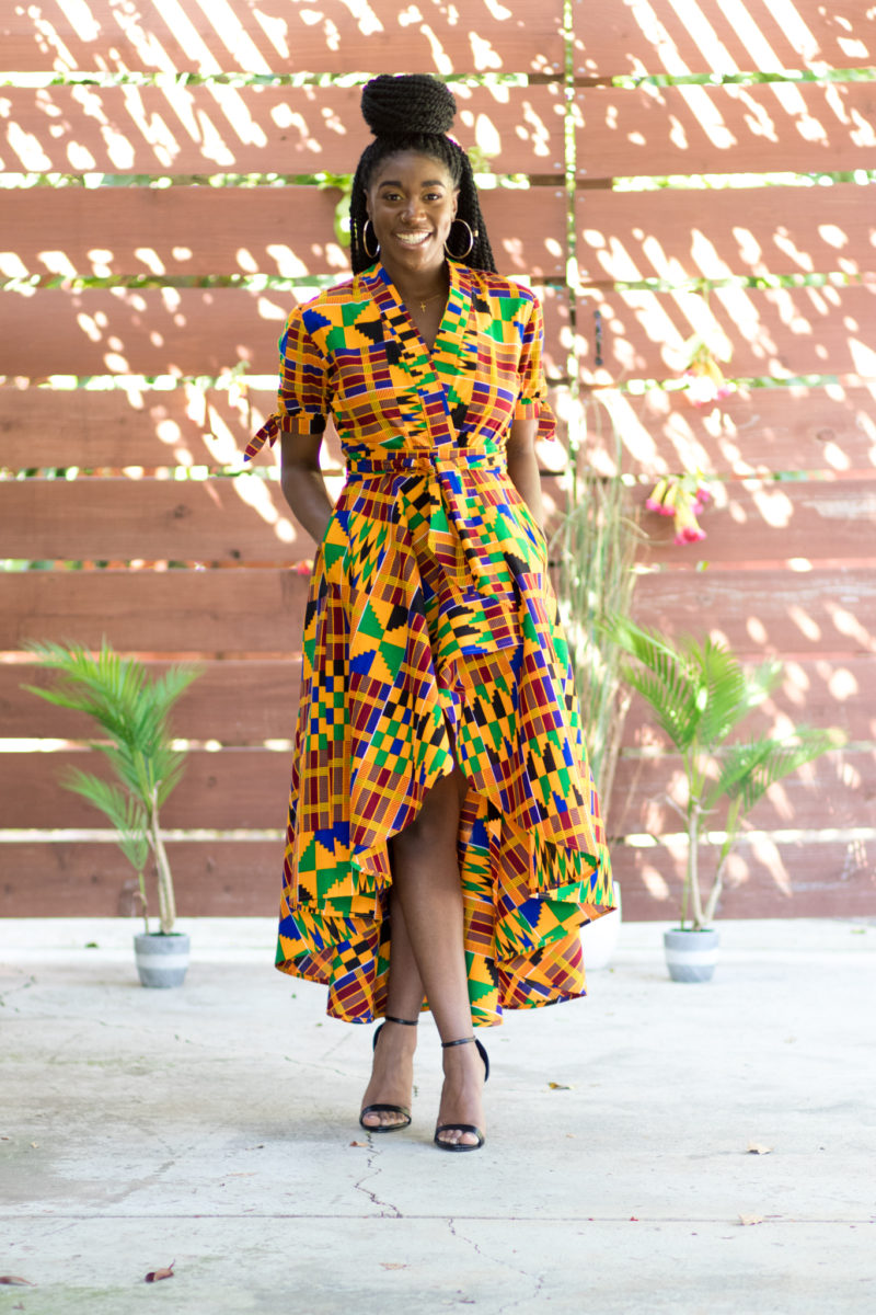 DIY High-Low Wrap Dress with Tie Sleeves | Jamaica Collection - Montoya ...