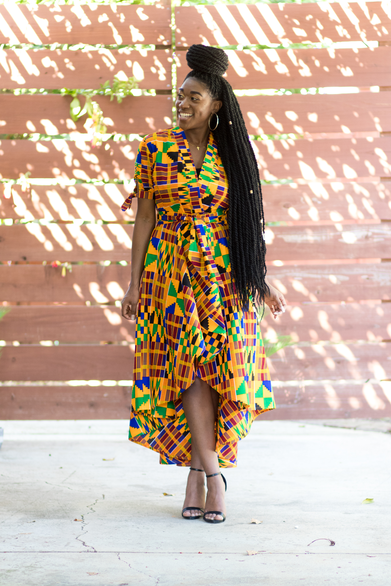 DIY High-Low Wrap Dress with Tie Sleeves | Jamaica Collection - Montoya Mayo