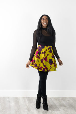 DIY Sewing Tutorial Wrap Coat Dress and Half Circle Skirt Ankara African Print Fashion
