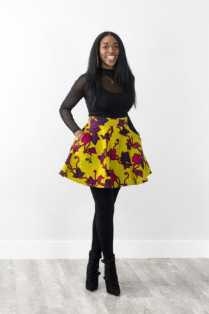 DIY Sewing Tutorial Wrap Coat Dress and Half Circle Skirt Ankara African Print Fashion