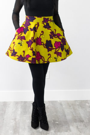 DIY Sewing Tutorial Wrap Coat Dress and Half Circle Skirt Ankara African Print Fashion