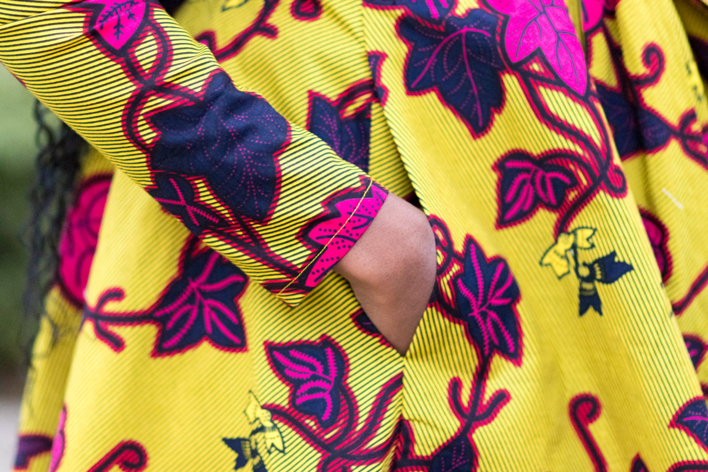 DIY Sewing Tutorial Wrap Coat Dress and Half Circle Skirt Ankara African Print Fashion