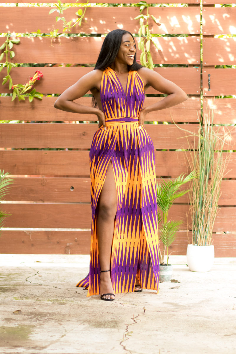 DIY Double Front Slit Infinity Dress - Montoya Mayo